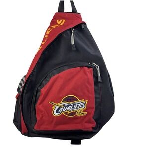 Cleveland Cavaliers Sling Backpack Red Black Team Logo One Adjustable Strap